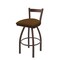 Holland Bar Stool Co 30" Low Back Swivel Bar Stool, Bronze Finish, Canter Thatch Seat 82130BZ001 - alternate 1